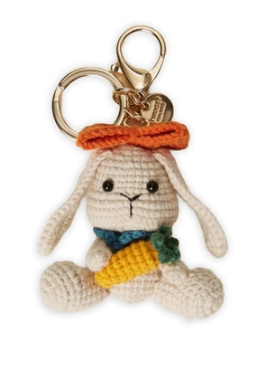 TWINSET rabbit-design keychain - Gold