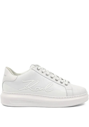 Karl Lagerfeld logo-embroidered sneakers - White
