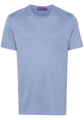 Ralph Lauren Purple Label chest-pocket cotton T-shirt - Blue