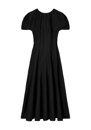 Tory Burch puff-sleeve A-line maxi dress - Black