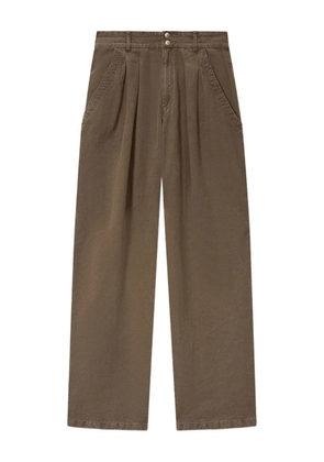 MARANT ÉTOILE Nadine pleated-details trousers - Brown
