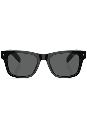 Prada Eyewear logo-engraved square-frame sunglasses - Black