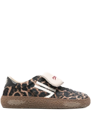 Puraai leopard-print sneakers - Brown