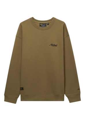 Alpha Industries embroidered-logo crew-neck sweatshirt - Green
