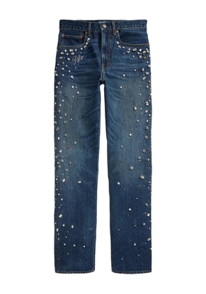 Polo Ralph Lauren crystal-embellished jeans - Blue