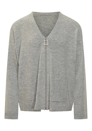 JW Anderson zip-up V-neck cardigan - Grey