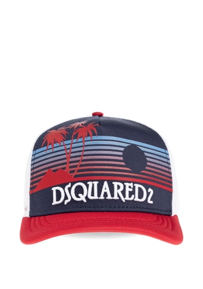 DSQUARED2 print hat - Blue
