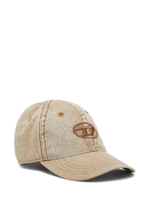 Diesel logo-embroidery baseball cap - Neutrals