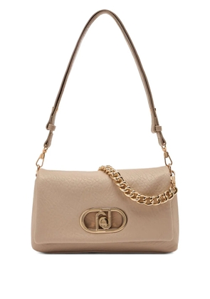 LIU JO medium LaPuffy chain-embellished flap shoulder bag - Neutrals