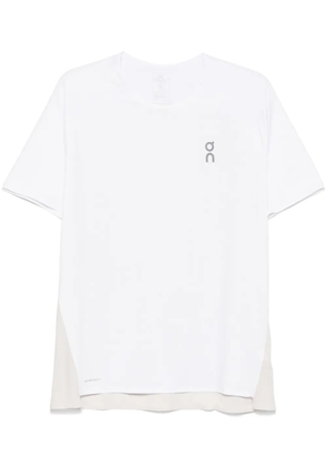On perforated performance T-shirt - White