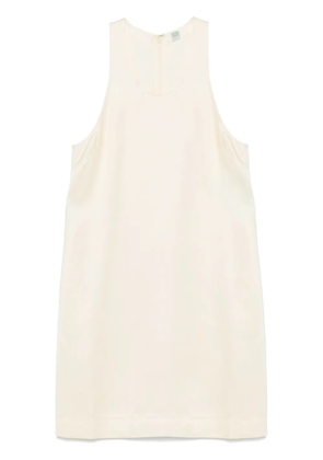 TOTEME scoop-neck mini dress - Neutrals