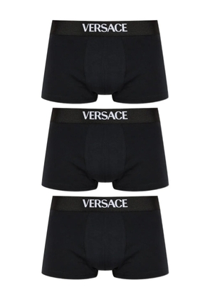 Versace logo-band boxer (set of three) - Black