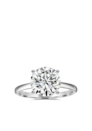 Tilla 14K white gold solitaire diamond ring - Silver
