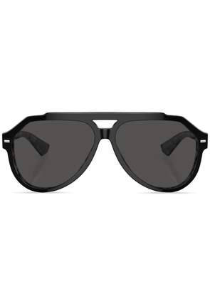 Dolce & Gabbana Eyewear round-frame tinted sunglasses - Black