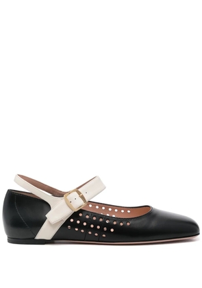 Bally perforated-detail ballet flats - Black