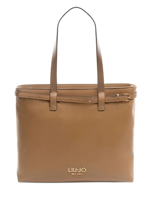 LIU JO belt-detail tote bag - Brown