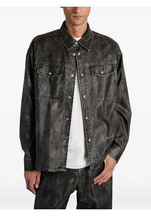 Palm Angels button-fastening shirt jacket - Black