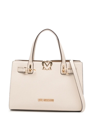 Love Moschino logo-hardware tote bag - Neutrals