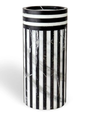 Editions Milano Bloom 1 marble vase (15cm) - Black