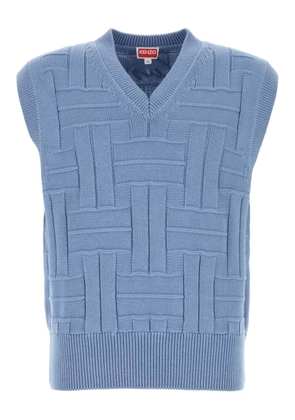 Kenzo embroidered sleeveless jumper - Blue