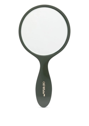 Off-White logo-lettering mirror - Green