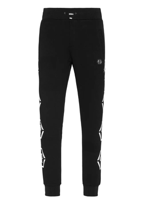 Philipp Plein monogram-print track pants - Black