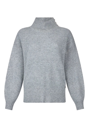 LIU JO ribbed puff-sleeve sweater - Grey
