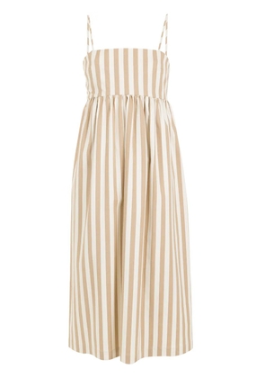 Olympiah stripe-pattern sleeveless dress - Neutrals