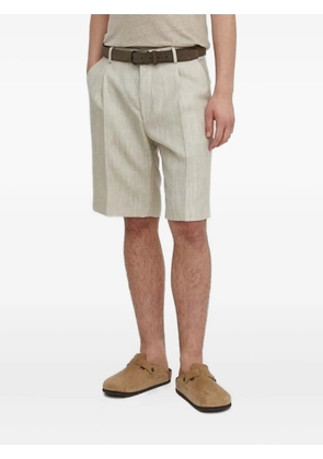 Tiger of Sweden pleated side-pocket shorts - Neutrals