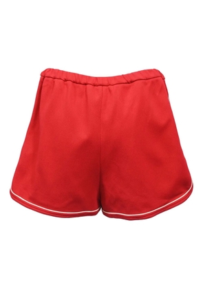 Gucci Pre-Owned interlocking G track shorts - Red
