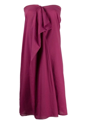 Maison Martin Margiela Pre-Owned 2000s ruffled detailing strapless dress - Pink