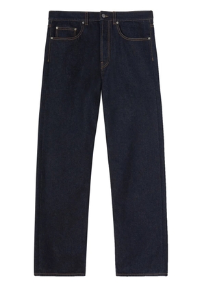 Palm Angels logo-embroidered denim jeans - Blue