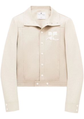 Courrèges Reedition vinyl jacket - Neutrals
