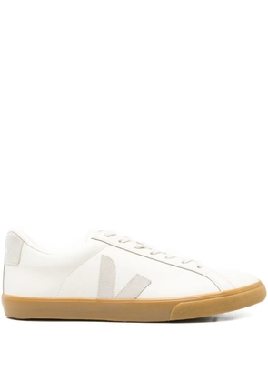 VEJA leather V logo sneakers - Neutrals