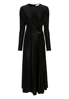 Rabanne gathered-detail dress - Black