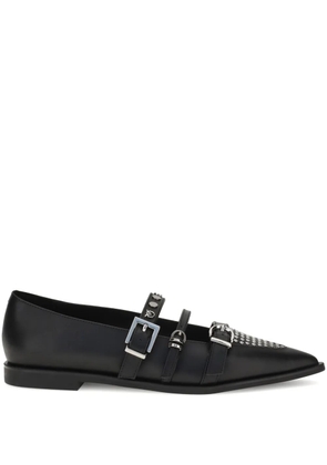 PINKO pointed-toe buckle ballerinas - Black