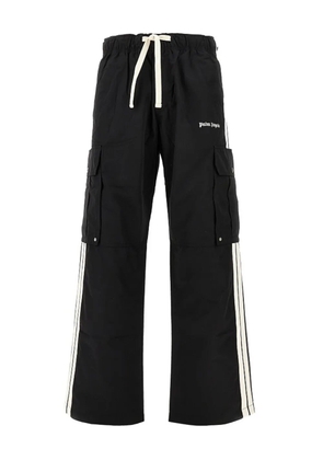 Palm Angels side-stripe cargo track pants - Black