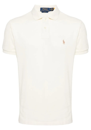 Polo Ralph Lauren Pony-embroidered cotton polo shirt - Neutrals