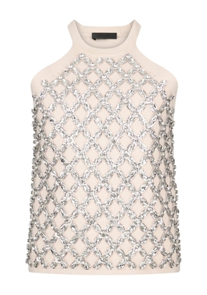 LIU JO embellishment top - Neutrals
