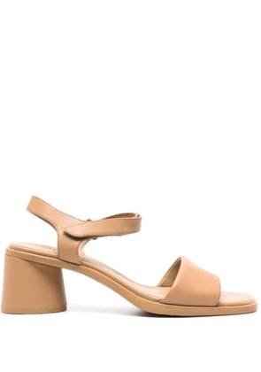 Camper Kiara block-heel leather sandals - Brown