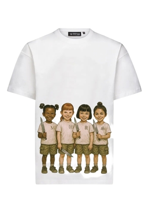 Mostly Heard Rarely Seen Culturally Inappropriate Girlscout T-shirt - White