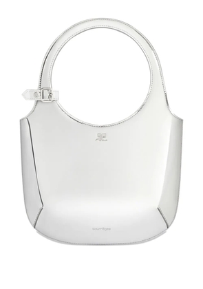 Courrèges metallic shoulder bag - Grey