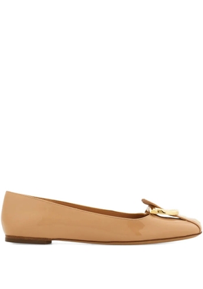 Ferragamo Gancini-strap ballet flats - Neutrals