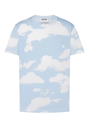 Moschino cloud-print T-shirt - Blue