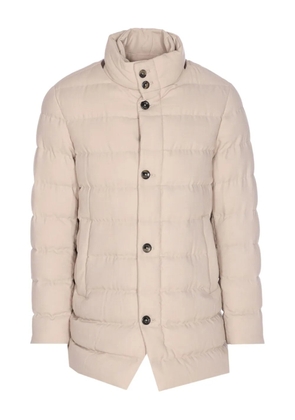Herno padded single-breasted coat - Neutrals