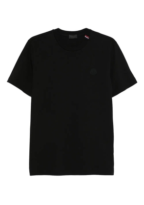 Moncler stripe-detail short-sleeve T-shirt - Black