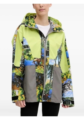 adidas by Stella McCartney Truenature landscape-print hooded jacket - Green