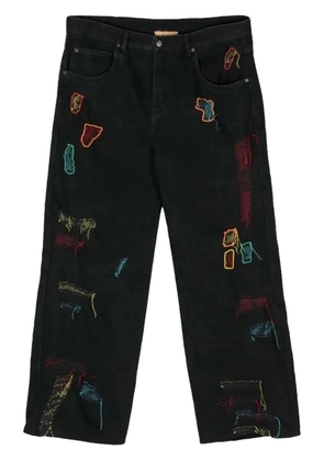 Glass Cypress Reconstructed Shredded jeans - Black