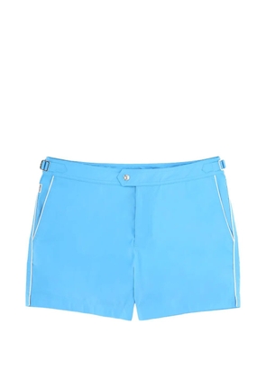 TOM FORD piped-trim swim shorts - Blue