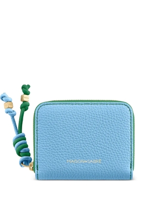 MAISON de SABRÉ small leather zip-fastening wallet - Blue